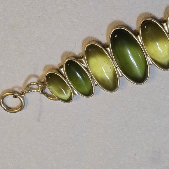Lia Sophia Vintage Kian Collection Kim Family Bracelet Green & Yellow Stones‎ - Picture 6 of 8